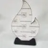 Flame award 2flame Laser Sublimation Blanks : 3mm Super Glossy Single or Double Sided Sublimation MDF Plaque/Award 2 FLAMES
