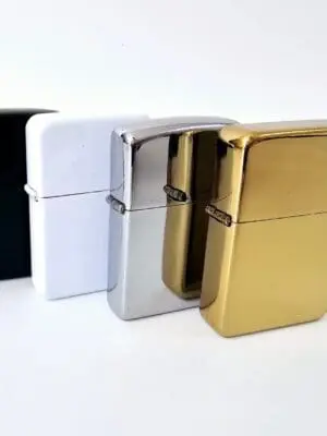 Sublimation Blanks : Zippo Style Lighters (Black, Gold, Silver & White)