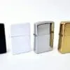 Group Zippo lighters spaced Sublimation Blanks : Zippo Style Lighters (Black, Gold, Silver & White)