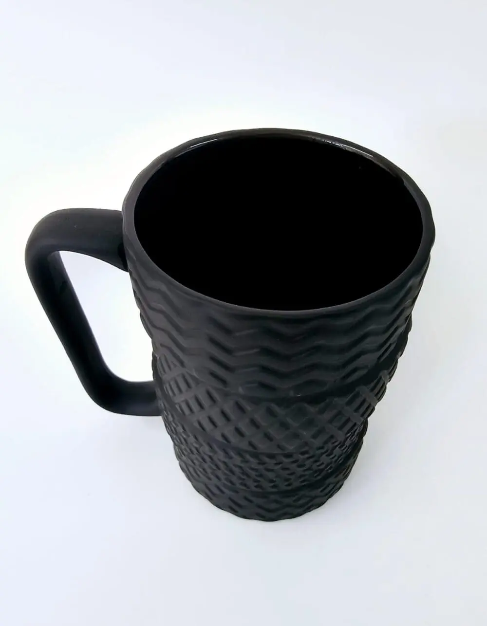 Limited Edition :  Novelty Ceramic Black Matte Car Tire Mug