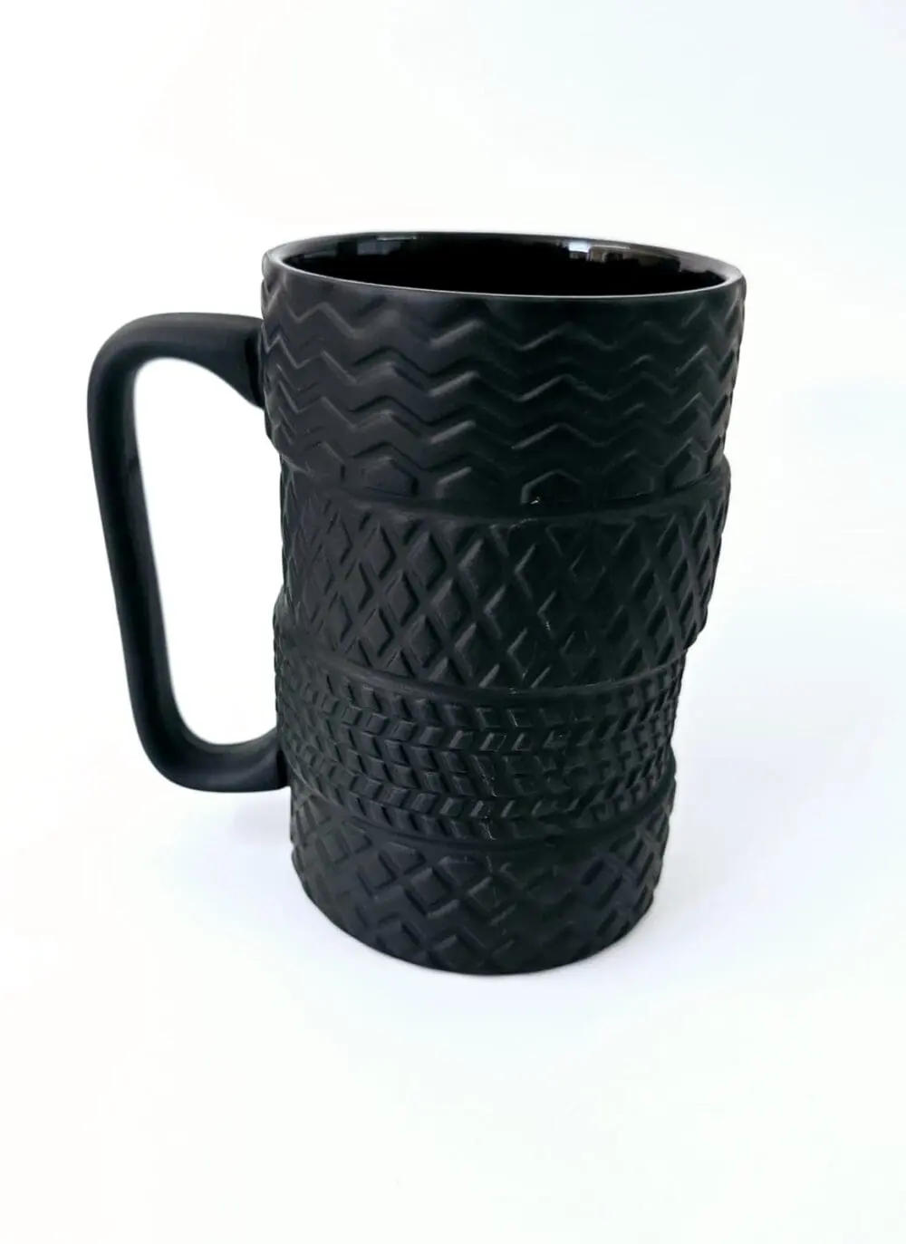 Limited Edition :  Novelty Ceramic Black Matte Car Tire Mug