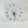 Mirror Glass 20cm Sublimation Blanks : Glass, Mirror Square Clock (With Roman Numerals)