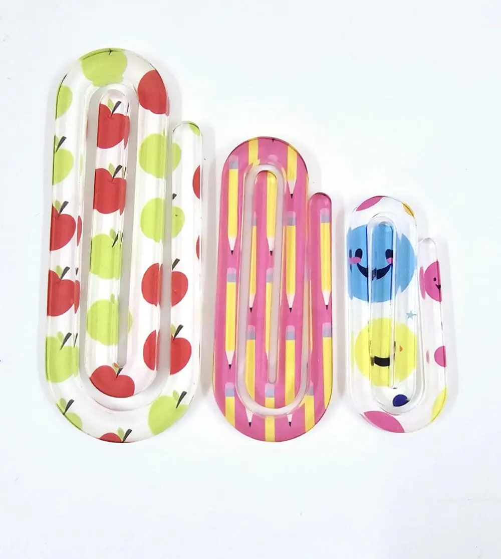 PaperClip Bookmark Laser Sublimation Blanks : 3mm Subli-acrylic Paper Clip Bookmark (5 sizes)