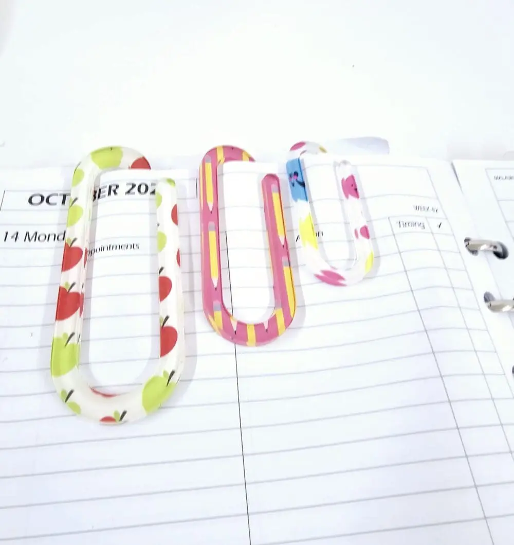 PaperClip Bookmark3 Laser Sublimation Blanks : 3mm Subli-acrylic Paper Clip Bookmark (5 sizes)
