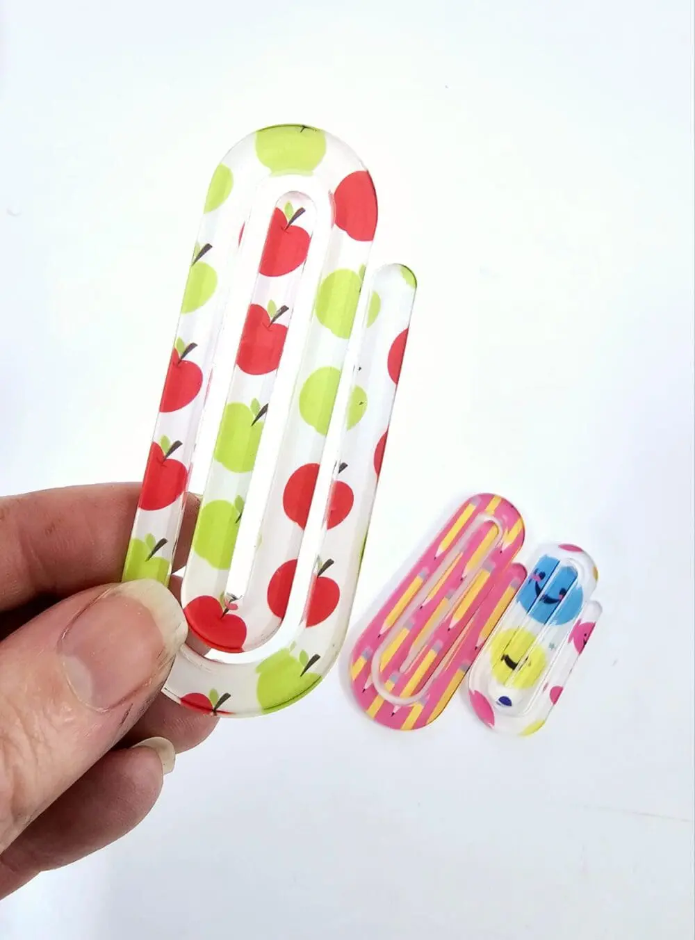 PaperClip Bookmark4 Laser Sublimation Blanks : 3mm Subli-acrylic Paper Clip Bookmark (5 sizes)