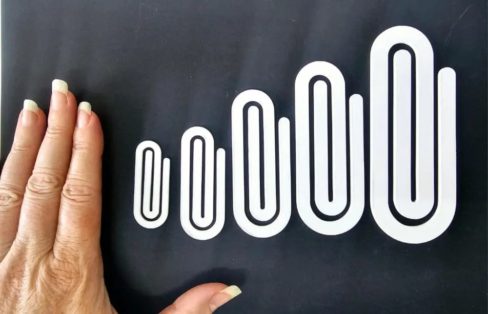 Paperclipbookmarkd Laser Sublimation Blanks : 3mm Subli-acrylic Paper Clip Bookmark (5 sizes)