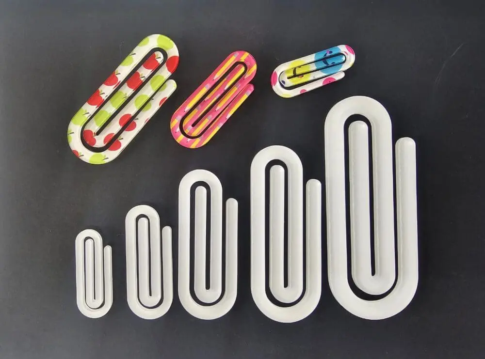 Paperclipbookmarke Laser Sublimation Blanks : 3mm Subli-acrylic Paper Clip Bookmark (5 sizes)