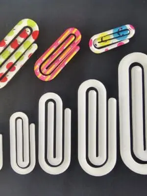 Laser Sublimation Blanks : 3mm Subli-acrylic Paper Clip Bookmark (5 sizes)