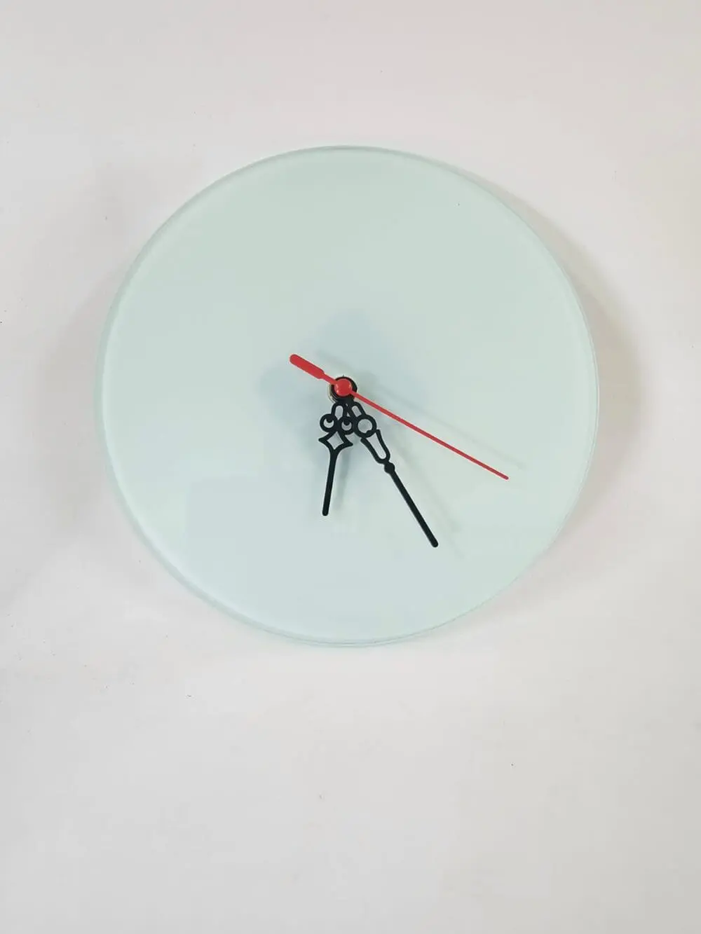 Round Glass wall clock Sublimation Blanks : Round Glass Wall Clock