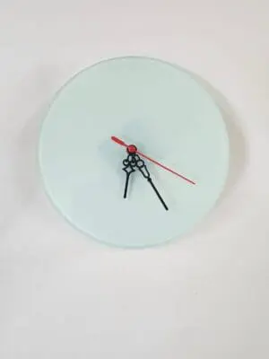 Sublimation Blanks : Round Glass Wall Clock
