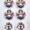 UV DTF Direct Print : 3mm WHITE Acrylic 4cm Tokens (Single or Double Sided print)