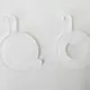 WheelChairSubliAcrylic Laser Sublimation Blanks : 3mm or 4mm Subli-Acrylic Wheelchair with split keyring & clip
