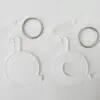 WheelChairSubliAcrylic3 Laser Sublimation Blanks : 3mm or 4mm Subli-Acrylic Wheelchair with split keyring & clip