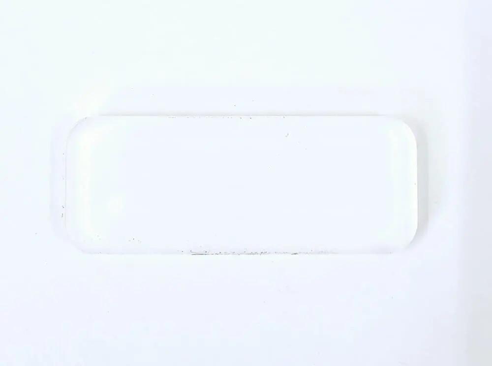 Laser Sublimation Blanks : 3 & 4mm Subli Acrylic Name Badge/Tag (6.5 by 2.5cm) [excludes pin or connector]