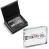 Award/Trophy : UV Direct Print, 2cm thick Standing Mini Curved Rectangle Glass Award (AWARD-1405)