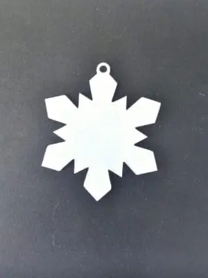 Laser Acrylic Shapes : CLEAR Acrylic Christmas Tree Shapes : Snowflake (1.5, 2, 3 & 5mm)