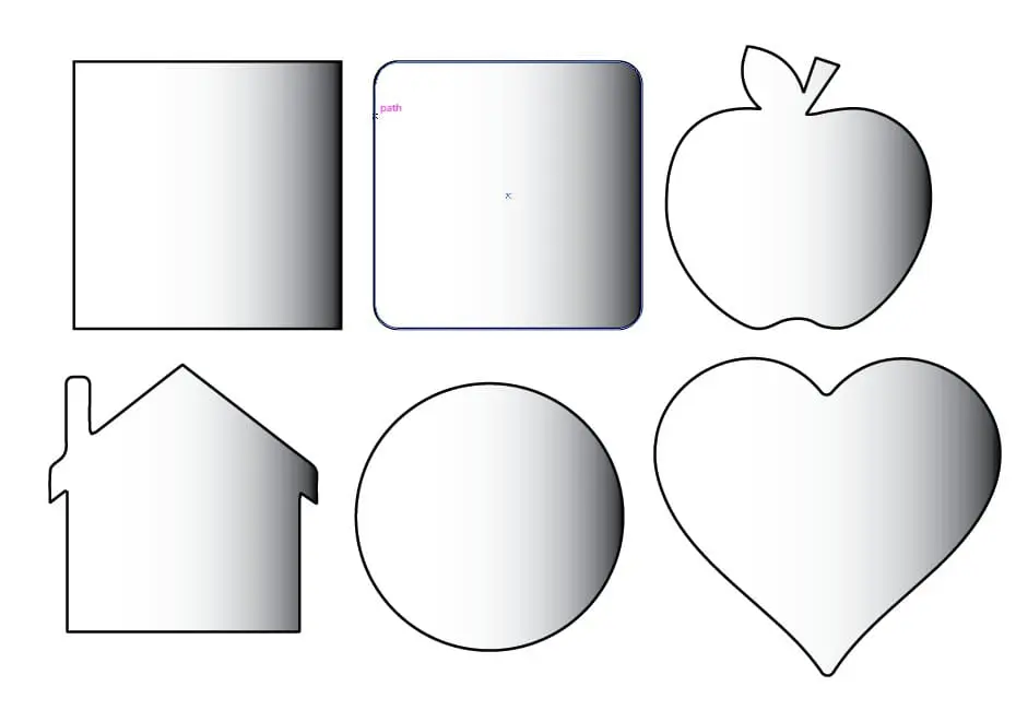 Coasters2 Laser Sublimation Blanks : Super Glossy 3mm Single Sided COASTERS Sublimation MDF (House, Apple, Circle, Square Sharp, Square Rounded, Heart)