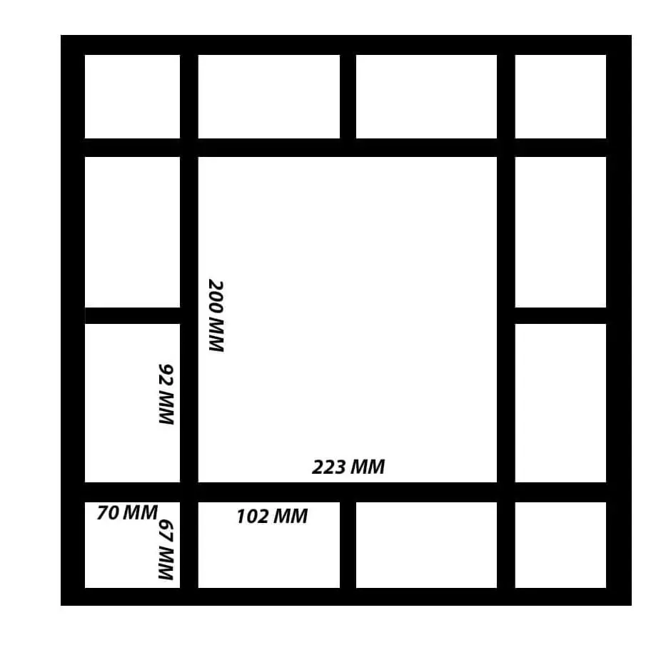 Cushion CoverPanel1 Sublimation Blanks : 45 by 45cm,13 Panel Plush Cushion Cover (Includes inner)