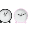 Group clocks blank Sublimation Blanks : Plastic Alarm Clock in 4 different colours