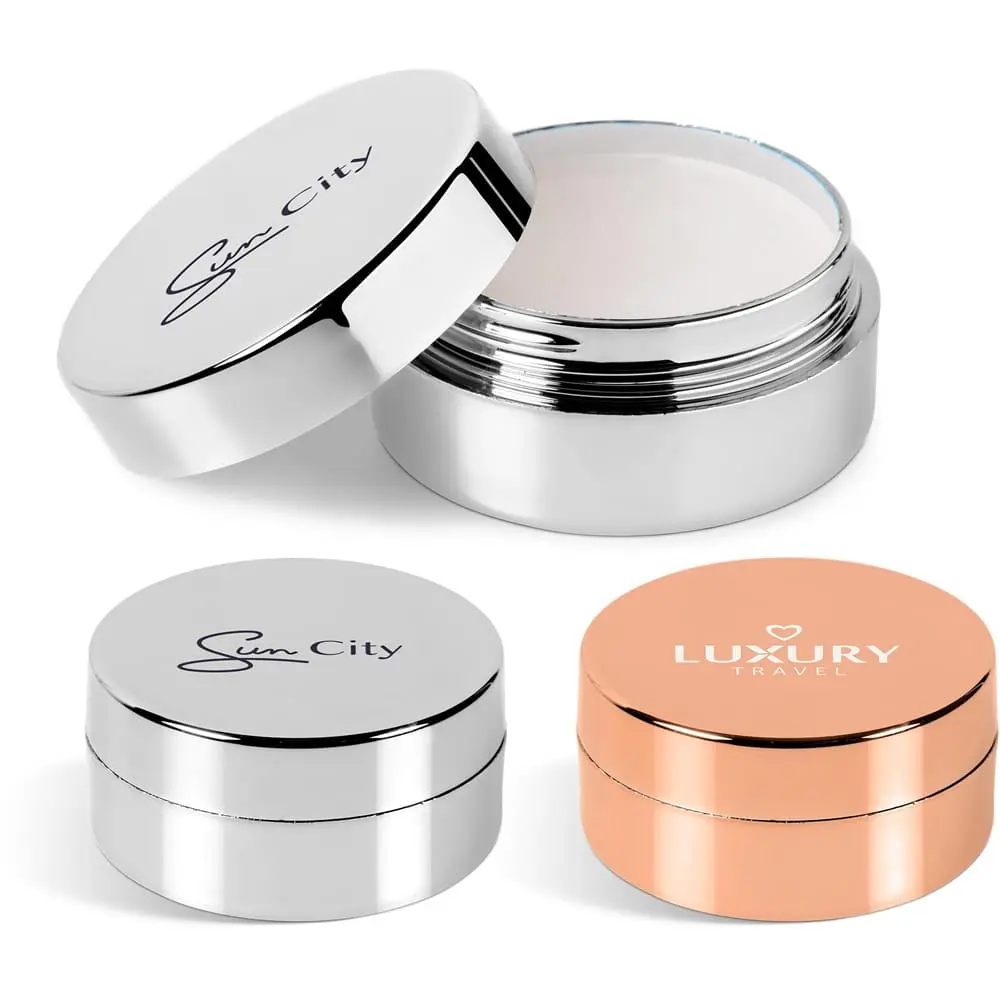 Vinyl & UV Stickers : Glamorous Disc Lip Balm (Rosegold, Silver & Gold) [HWB-9920]