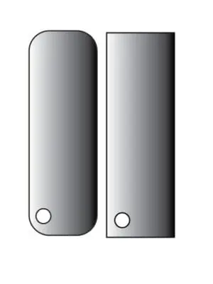 Laser Sublimation Blanks : 3mm or 4mm Subli-Acrylic  (number plate) Keychain with split keyring & clip