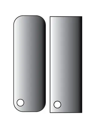 KeychainNameplateTag Laser Sublimation Blanks : 3mm or 4mm Subli-Acrylic (number plate) Keychain with split keyring & clip
