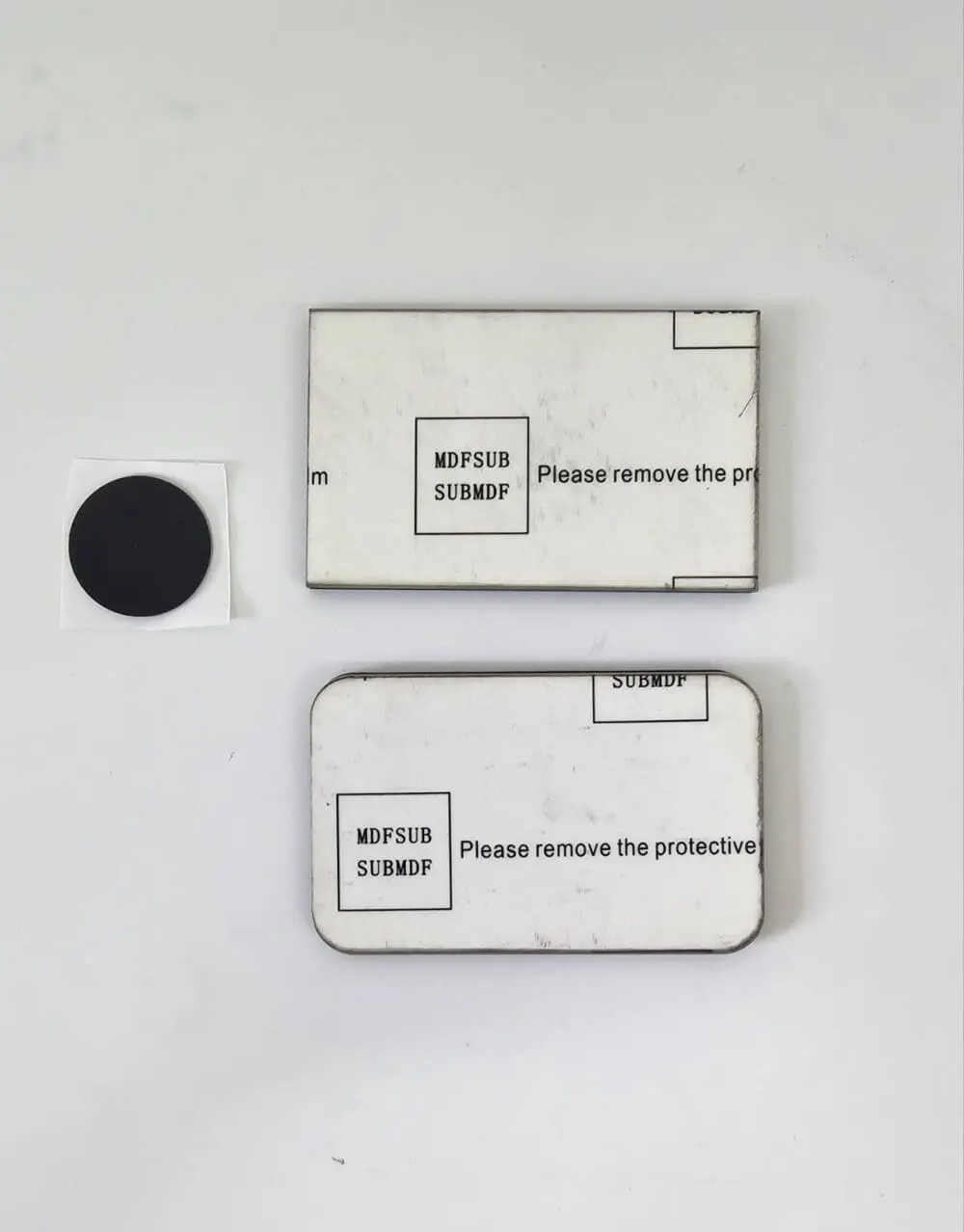 MDF Fridge Magnet Rec Laser Sublimation Blanks : 3mm Super Glossy RECTANGLE Single Sided MDF Fridge Magnet (5 by 8cm)