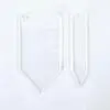 Pencil Clear Laser Acrylic Shapes : CLEAR Pencil Acrylic, Disc + 30mm Silver Split Keyring (1.5, 2, 3 & 5mm)