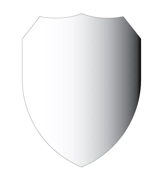 Shield Wall Laser Sublimation Blanks : 3mm Super Single Sided Glossy Sublimation MDF Large Wall Shield Style Award/Trophy