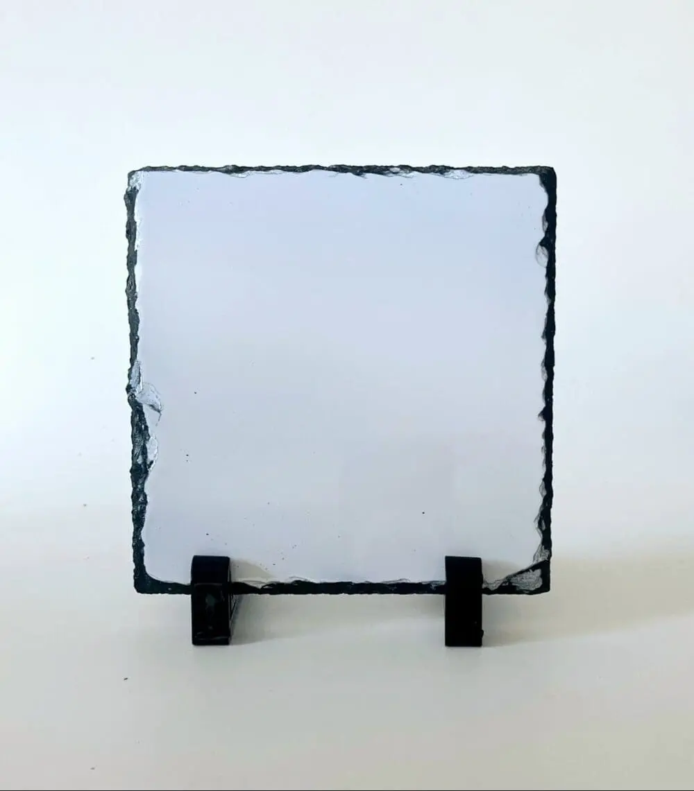 Slate Stone 15cm New Sublimation Blanks : Glossy Slate stone, Small Square (14 by 14cm) for Sublimation (TTX)