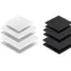 Laser Acrylic Blanks : BLACK & WHITE Various SQUARE 10, 12, 15, 18, 20, 25 & 30cm in 3mm & 5mm