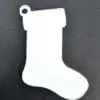 Laser Sublimation Blanks : Subli-Acyrlic (with white coating) Christmas Tree Shapes : Stocking (3 or 4mm)