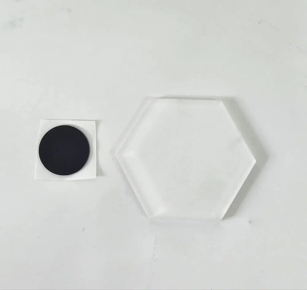 Laser Sublimation Blanks : 3mm Subli-Acrylic POLYGON Fridge Magnet