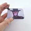 Subli Rect Keychain3 Laser Sublimation Blanks : 3 or 4mm RECTANGLE, 7.3 by 5cm Portrait or Landscape Subli-Acrylic, Disc + with split keyring & clip