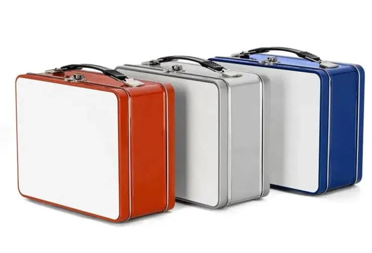 Tins Sublimation Blanks : Rectangle Tin for lunch or storage container