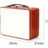 Tins6 Sublimation Blanks : Rectangle Tin for lunch or storage container