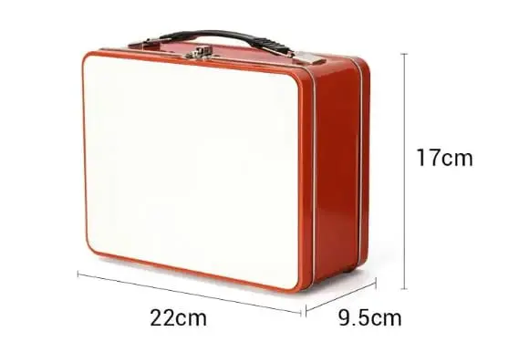 Tins6 Sublimation Blanks : Rectangle Tin for lunch or storage container