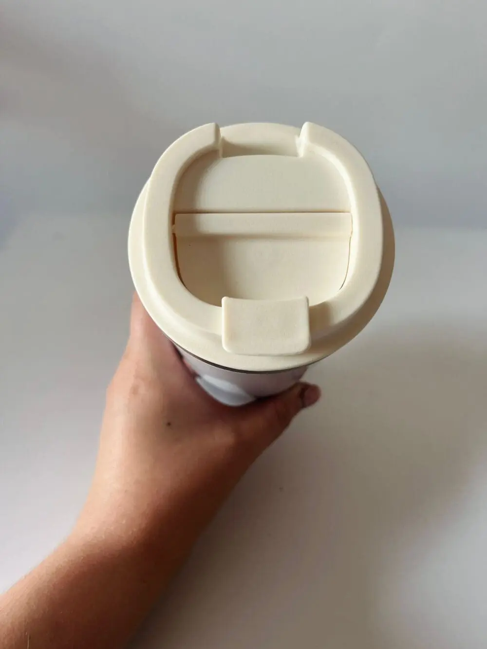 Top Closed Lid Sublimation Blanks : 450ml Beige Stainless Steel Latte Mug