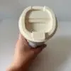 Top Closed Lid Sublimation Blanks : 450ml Beige Stainless Steel Latte Mug