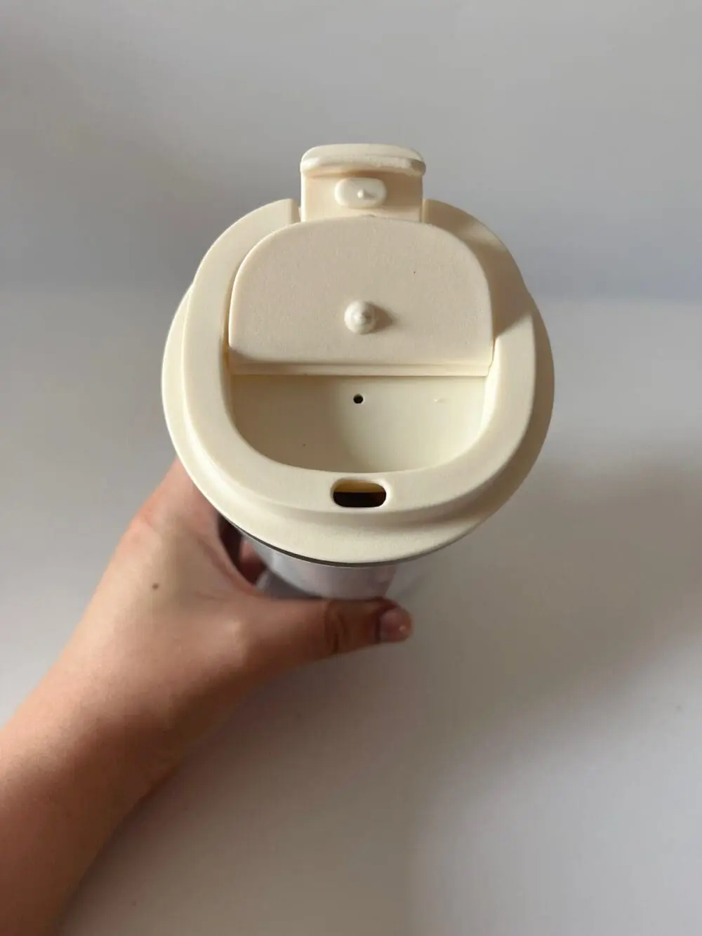 Top Open Lid Sublimation Blanks : 450ml Beige Stainless Steel Latte Mug