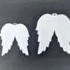 Laser Sublimation Blanks : Subli-Acyrlic (with white coating) Christmas Tree Shapes : Angel Wings Small/Large (3 and 4mm)
