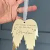 Laser Acrylic Shapes : MIRROR Acrylic Christmas Tree Shapes : Angel Wings Small/Large (3mm) [Black, Purple, Pink, Red, Blue]