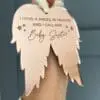 Laser Acrylic Shapes : MIRROR Acrylic Christmas Tree Shapes : Angel Wings Small/Large (3mm) [Black, Purple, Pink, Red, Blue]