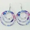 Circular Earrings EARR5b Laser Sublimation Blanks : (EARR5) 3mm Blank Subli Acrylic Circular Earrings + attachments
