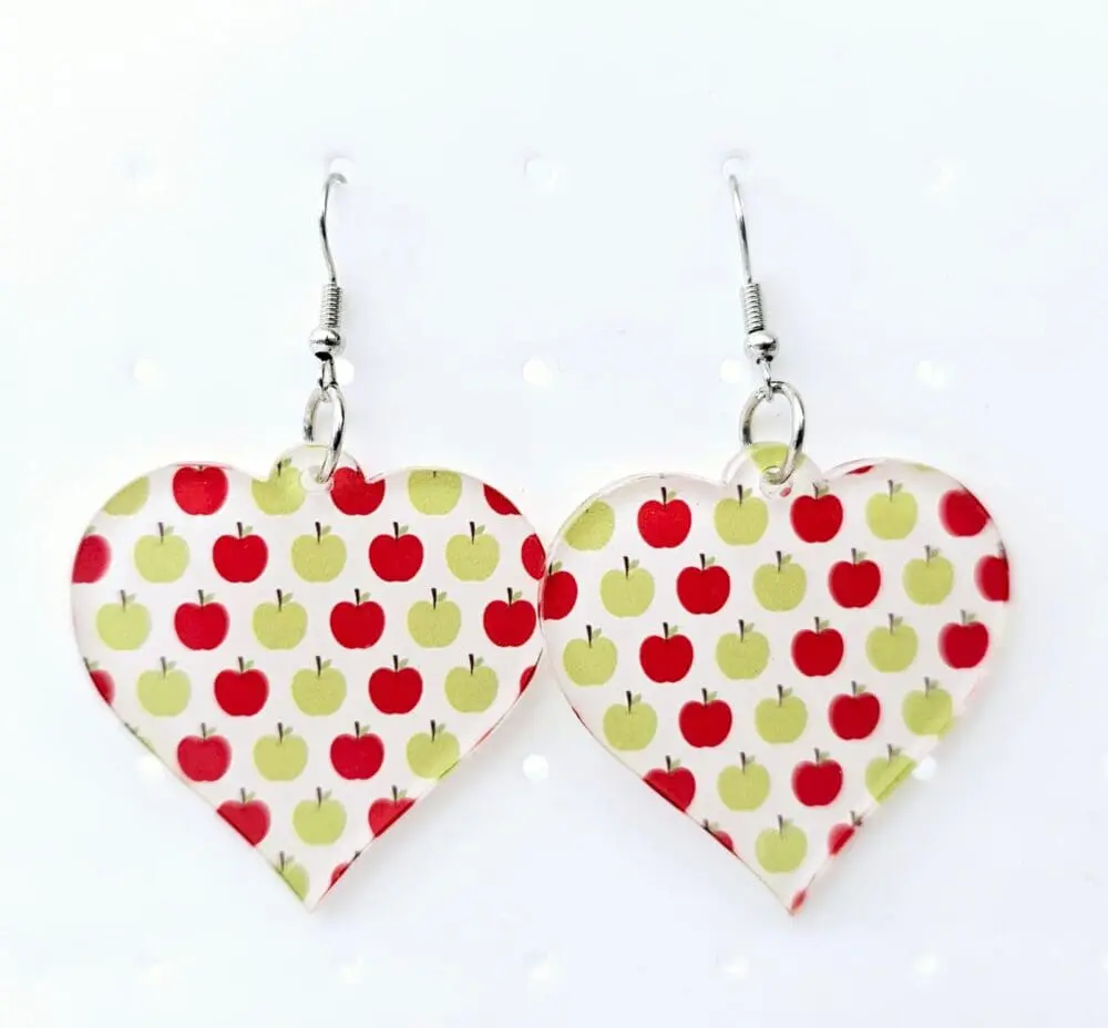Laser Sublimation Blanks : (EARR11) 3mm Blank Subli Acrylic Africa Earrings + attachments