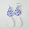 Tear Drop Earring EARR1a Laser Sublimation Blanks : (EARR1) 3mm Blank Subli Acrylic Tear Drop Earrings + attachments
