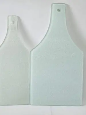 Sublimation Blanks : Glass Cheese Cutting Boards (Textured)  (TTX)