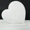 Laser Sublimation Blanks : 3mm Side Heart Clear Shape Acrylic with lip & 5mm Clear Stand