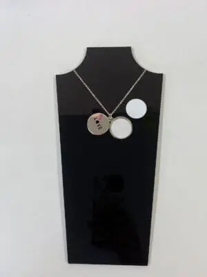 Silver Love Necklace Sublimation Blanks : Silver Love Necklace (TTX)