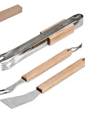 Sublimation Blanks : Altitude Palma Bamboo 3-Piece Braai Set (AMD)(OL-AL-49)
